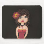Chica Mousepads de Quantum Cutie del chica del fue Tapete De Raton
