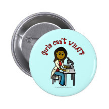Chica oscuro del científico pins