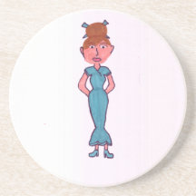 Chica Posavasos Para Bebidas