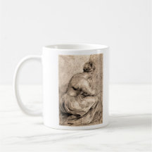 Chica que se sienta de Paul Rubens Taza De Café