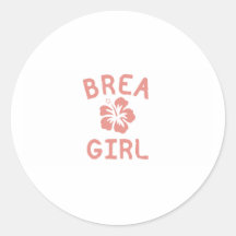 Chica rosado de Brea Pegatinas