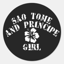 Chica rosado de Sao Tome and Principe Etiquetas