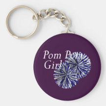 Chica SUPERIOR de Pom Pom Llaveros Personalizados