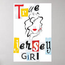 Chica verdadero del jersey poster