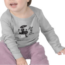 Chica y caballo de geisha camiseta