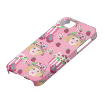 chica y flores iPhone 5 protectores