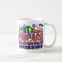 Chicago-Confeti Taza