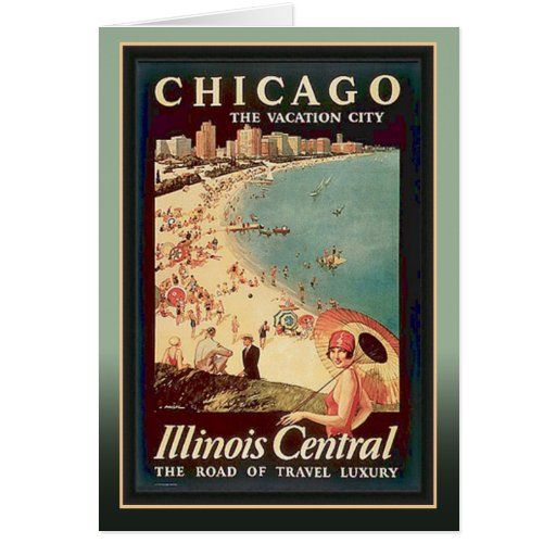 Chicago la ciudad de las vacaciones tarjetas