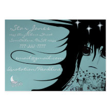 Chicas del animado plantillas de tarjetas de visita