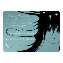 Chicas del animado plantillas de tarjetas personales