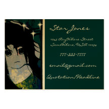 Chicas del animado tarjeta personal