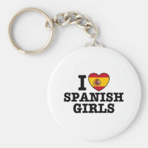 Chicas españoles llaveros personalizados