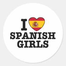 Chicas españoles pegatina