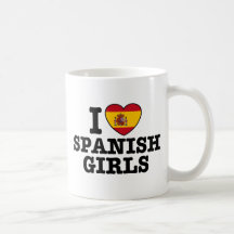 Chicas españoles taza