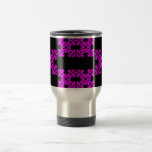 Chicas rosados y negros de su estilo femenino lind tazas de café