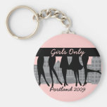 Chicas solamente llavero personalizado