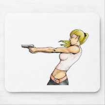 chick_with_gun alfombrilla de raton