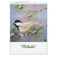 "Chickadee " Tarjeta