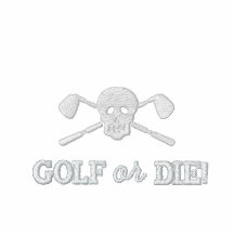Chicos malos del cráneo del golf - el golf o muere polo