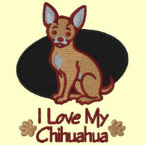 Chihuahua del amor camisetas bordadas