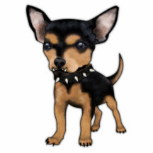 Chihuahua del asesino escultura fotografica