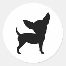 Chihuahua divertida etiquetas  