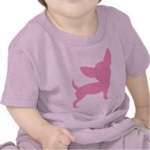 Chihuahua divertida rosada camiseta