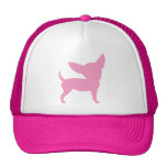 Chihuahua divertida rosada gorros bordados