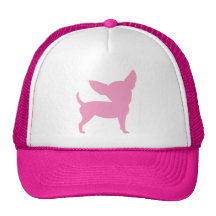 Chihuahua divertida rosada gorros bordados