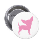 Chihuahua divertida rosada pins