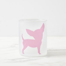 Chihuahua divertida rosada tazas