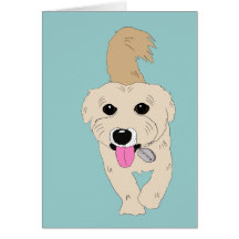 Chiko el perro lindo tarjeton