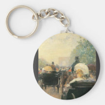 Childe Hassam - desfile del carro Llavero Personalizado