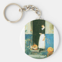 Childe Hassam - el comerciante de la fruta Llavero Personalizado