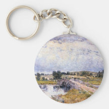 Childe Hassam - el puente de Lyme viejo Llavero Personalizado