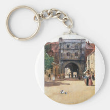 Childe Hassam - paso en Cantorbery Llavero Personalizado