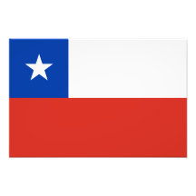 Chile - bandera chilena impresión fotográfica