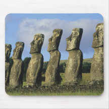 Chile, isla de pascua, Rapa Nui, Ahu Akivi Tapete De Raton