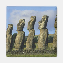 Chile, isla de pascua, Rapa Nui, Ahu Akivi Imán De Frigorifico