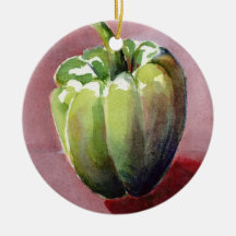 Chile Verde grande Ornamento De Navidad