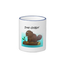 Chillin del castor apenas taza de café