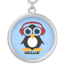 chillin del pingüino colgantes personalizados