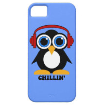 chillin del pingüino iPhone 5 fundas