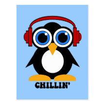 chillin del pingüino postales