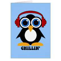 chillin del pingüino tarjeta