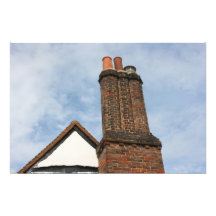 Chimenea en la casa de Tudor, Amersham Reino Unido Arte Fotografico