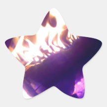 chimenea calcomania forma de estrella personalizada