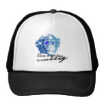 Chimpancé azul gorras de camionero