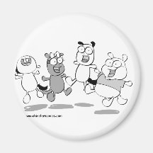 ChinChatComics todas las chinchillas Imanes Para Frigoríficos