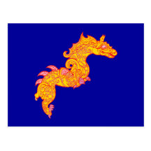 chinesischer Drache chinese dragon Postkarte